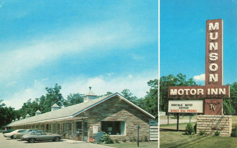 Letherby Motel (Munson Motor Inn) - Vintage Postcard (newer photo)